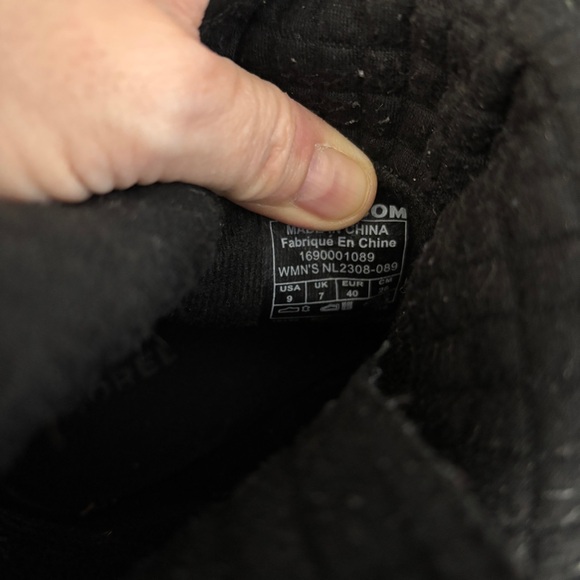 Sorel Major Moto Leather Mid Calf Biker Boots Gray Suede Black Leather Women’s - Picture 2 of 12